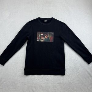 Lofi Girl Sweatshirt Womens XS Crewneck Anime Study Chill Chillhop Pullover